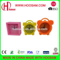 2015 Hot Sale Artistic Design Novelty New Kid's Lovely Portable Silicone Mini Desk Clock